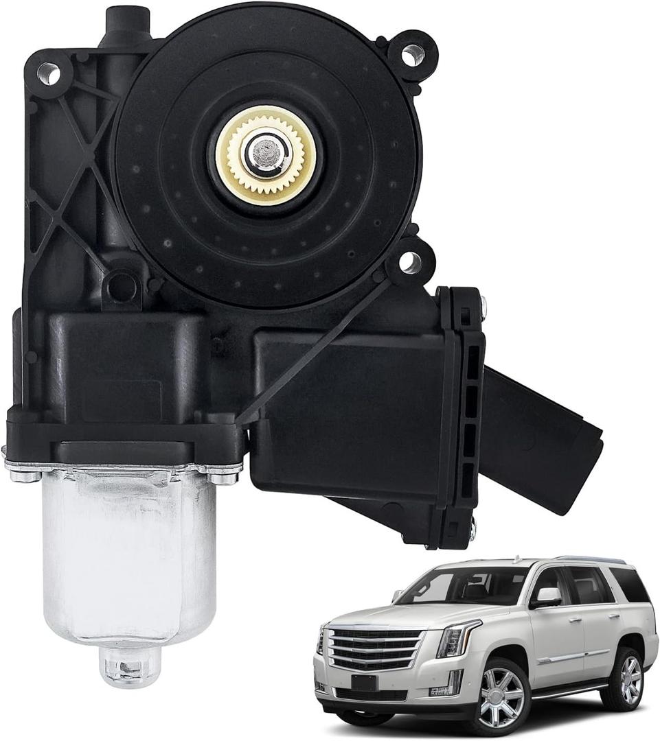 Power Window Motor Compatible with GMC Sierra 1500 2500/3500 HD/Yukon XL & Chevrolet Silverado1500 LD 2500 3500/2500 3500HD/Tahoe & Cadillac Escalade ESV,Front Driver Side,Replace # 22921493