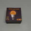 Amber Sleep Light Bulbs, Blue Light Blocking, A19 9W(60 Watt Equivalent) Dim Light Bulbs for Lamp, 1800K Warm Light Bulb, E26 for Healthy Sleep Bedroom Kids Room, 4.30X2.35X2.35 Inch, 2 Pack