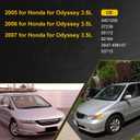 OCPTY 365543 Power Steering Pressure Hose Complete Assembly Fits for 2005 2006 2007 for Honda Odyssey Power Steering Lines