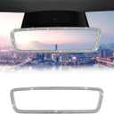 SXunacou 2025 Tesla 3/Y Exclusive Sparkling Diamond Like Interior Rearview Mirror Decoration, Exquisite and Refreshed