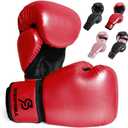 S200 Boxing Gloves for Men and Women Suitable for Boxing Kickboxing Mixed Martial Arts Maui Thai MMA Heavy Bag Fighting Training (14oz, Red Blood)