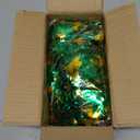 50FT St. Patrick's Day Tinsel Garland Shamrock Clover Green Gold Metallic Tinsel Twist Garland for Irish Saint Patricks Day Party Home Decor Indoor Outdoor Decoration