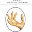 Mannequin,Mannequin Hand,Hand Model,Hand Mannequin for Nails,Drawing Mannequin Wooden Hand,Wooden Mannequin,Wood Hand,Hand Model for Drawing,  Male_right 7.9 in