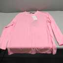 Trendy Queen Womens Oversized Long Sleeve T Shirts 2025 Basic Crewneck Tee Fall Tops Casual Workout Y2K Clothes (Small, Pink)