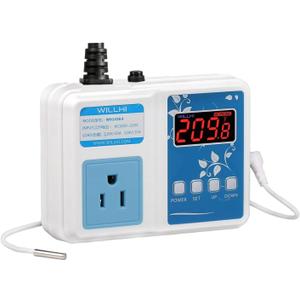 WH1436A 10A Temperature Controller 110V Digital Thermostat Switch Sous Vide Controller NTC 10K Sensor Improved Version
