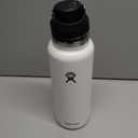 Hydro Flask Water Bottle - Insulated Stainless Steel - Wide Mouth Chug Lid, Non Spill, Leakproof in 40 Oz White