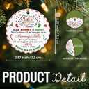 Pregnancy Announcement Christmas Ornaments - Ceramic Baby Coming Soon Ornament 2026, Baby Bump, Pregnancy Gifts for Expecting Mom, Dad - New Parents to Be Gift Ideas from Wife, Husband