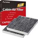 Puroma 2 Pack Cabin Air Filter with Activated Carbon, Replacement for CP157, CF12157, Select Lexus, Mazda, Subaru and Toyota Avalon, Camry, Corolla, Highlander, Prius, RAV4, Sienna, Venza