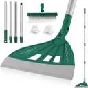 Magic Air Broom, Squeegee Broom for Floor Cleaning, Multifunctional Floor Squeegee with Aluminum Adjustable Handle, 60 Magic Silicone Broom for Glass, Fine Dust, Pet Hair, Liquids (Green)
