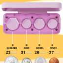 Larger Capacity Coin Holder for Car, Compact Portable Change Coin Organizer | Coin Holder Compatible with Coins of Different Size, Coin Dispenser Storage Fit for Most Vehicle & Trucks, Easy to use
