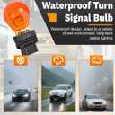 ecocstm 10 PCS 3157 Tail Light Bulb, Miniature 4157 Brake Light Bulb, Waterproof 3157 4157 Turn Signal Bulb, Automotive Side Marker Tail Light Replacement for Truck SUV Car (Amber)