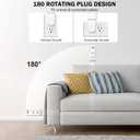 Extendable Electrical Outlet Extender Stick, 2 AC Outlets with USB-A & USB-C Ports, 22"-34" Adjustable Length, 180° Rotatable Wall Power Socket Expander for Nightstand, Sofa, Desk Hard-to-Reach Plugs