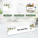 20 Pieces 2.25 Inch Cubicle Name Plate Holders Cubicle Name Tags Clear Cubicle Name Sign Bulk for Office Home Classroom Library 8.5 x 2.5 x 2.4 Inch