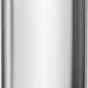 Maxam Stainless Steel Flask, Lightweight Drinking Hip Flask with a Screw-On, Leak Proof Lid, Polished Silver, 8 Ounce Capacity