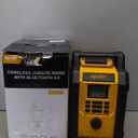 Mellif Jobsite Radio Speaker, Compatible with DeWalt 20V MAX Battery, IPX54 Waterproof Portable Wireless Stereo,Strong Signal Reception, AM/FM, TWS, 100ft Range, AC/DC Powered(Tool Only)