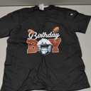 Birthday Boy Kids Football Birthday Party Boys Toddlers T-Shirt (Black, M)