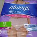 Always Discreet Adult Diapers for Women, Incontinence Underwear, Postpartum Essentials, Disposable Briefs, Max Absorbency, Bladder Leak Protection, Small/Medium, 19ct
