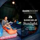 Coleman Skydome Dark Room Camping Tent with Screen Porch & 5-Minute Setup, Weatherproof Tent Blocks 90% of Sunlight, Rainfly & Carry Bag Included, Made of PFAS-Free Materials, 6-Person