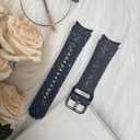 JunXiangRui No Gap Band Replacement for Samsung Galaxy Watch 6 5 4 (44mm 40mm/45mm/46mm/42mm, 20mm, Blue)