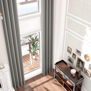 1 Light Gray Curtain Panel – 20 Feet Long x 51 Inches Wide