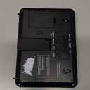 WallarGe Atomic Digital Wall Clock Battery Operated, Self-Setting, Large Display with Temperature, Date, Day of The Week, Silent Wall Mount Digital Clock, 4 Time Zones, DST (8.5 inches)