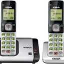 VTech CS6719-2 2-Handset Cordless Phone with Caller ID/Call Waiting, Handset Intercom & Backlit Display/Keypad, Silver