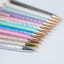 U-RIGHT 12 Pcs Fancy Pens for Journaling, Cute Pens for Women, Retractable Pretty Fun Pens for Nurses Waitress