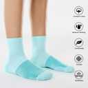 CS CELERSPORT 5 Pairs Women's Ankle Socks Running Athletic Sport Socks with Cushion, Small