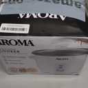 AROMA Rice Cooker, 3-Cup (Uncooked) / 6-Cup (Cooked), Small Rice Cooker, Oatmeal Cooker, Soup Maker, Auto Keep Warm, 1.5 Qt, White, ARC-363NG