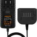 Shentec 20V Li-ion Charger PCC692L PCC691L Compatible with Porter Cable PCC685L PCC680L PCC681L PCC682L PCC699L,Also Compatible with 20V Black & Decker LBXR20 LB20 LBX20 Lithium Battery.