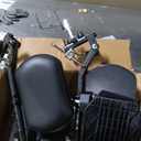 Medline Comfortable Folding Wheelchair with Swing-Back, Desk-Length Arms and Elevating Footrests, 20”W x 16”D Seat