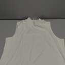 Women's Mock-Neck Slim-Fit Rib-Knit Sleeveless Top, Size XL