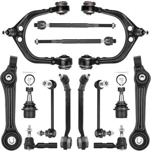 14PCS Front Control Arms with Ball Joints for Chrysler 300 Dodge Challenger Charger Magnum 2WD RWD 2005-2010 | Suspension Kit Tie Rod Ends Sway Bar End Link Replaces K620177 K620178 K620258