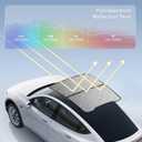 Tesla Model Y Sunshade Roof Never Sag Heat-Insulating, UV-Protective, Nano Ice-Crystal Coatings Interior Accessories for Tesla Model Y Juniper 2025-2026