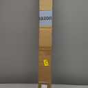 AIZESI Black Tension Curtain Rod 51-144In (4.25-12Ft), Extra Long No-Drill Adjustable Rod for Window Bathroom Shower Patio, Heavy Duty Spring Tension Rod, Never Rust Easy Install, 1.26In Diameter