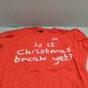 Is It Christmas Break Yet Funny Students Teachers Educators Men Women Kids T-Shirt L 