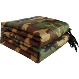 Camo Poncho Liner, Army Blanket, Military Sleeping Bag, with A Compression Carrying Bag, for Traveling, Hiking, Camping, Outdoor Survival, Car Blanket