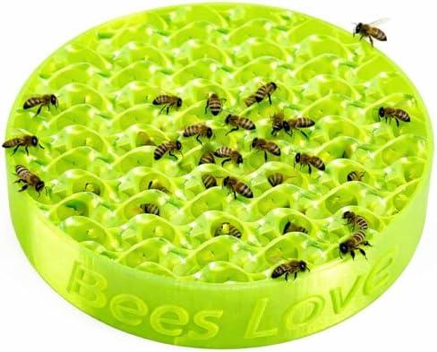 DECOHS Bee Watering Station, Butterfly Bee Feeder and Waterer, Bees Bath Feeding Bowl for Garden Yard Outdoor Decor Beekeeping Supplies
