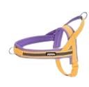 AIITLE Soft Padded Dog Vest Harness, No Pull Dog Harness with A Handle, Escape Proof/Quick Fit Reflective Dog Strap Harness, Easy for Training Walking Running for Small Dogs YellowPurple XXS
