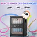 Creality 3D Printer Filament Storage, Multi-Roll Filament Dryer Storage with Heating 2-in-1, 10-roll Large Capacity Max Temeperature 70℃ Fireproof Moisture-Proof, Detachable Heating Module