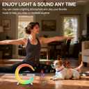 Smart LED Table Lamp, 5-in-1 Night Light Fast Wireless Charging Station, 256 Lights Mode Dimmable Bedside Lamp, Bluetooth Speaker & App Control for Bedroom, Home Decor, Alarm Clock for Festival Gifts