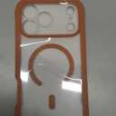 Diaclara Magnetic Designed for iPhone 17 Pro Max Case Full Body Bumper,[Compatible with MagSafe] Military Drop Proof Cover with Builtin Touch Sensitive AntiScratch Screen Protector, Orange