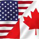 America Canada Friendship Flag 3x5 FT  Outdoor Decor Flags Vivid Color, All Weather, Double Stitched US CA FlagsUS Canada Friendship Flag Polyester Flags with Sturdy Brass Ring. (3X5)