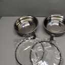 Elevated Dog Bowls, Raised Dog Food and Water Bowls,Wall Mounted Pet Comfort Feeding Bowls for Small Dogs and Cats with Rubber Base, Size: 8"