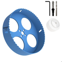 CATITO 6" Bi-Metal Hole Saw Drill Bit, Hole Saw for Recessed Lights, 6 Inch Hole Cutter with Dust Bowl Catcher for Led Recessed Lighting, Ideal for Plastic, Wood, Plywood (152mm丨6in)