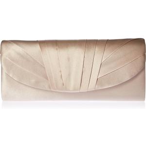 Jessica McClintock Women's Angel Satin Tuxedo Flap Evening Clutch | Satin, Tuxedo