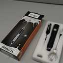 YUSWKO Black Handheld Milk Frother Wand for Coffee, Rechargeable Electric Whisk with 3 Heads 3 Speeds Drink Mixer Coffee Frother For Latte, Cappuccino, Hot Chocolate, Egg