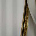 Vintage Black Gold Bathroom Mirror, 28 x 40 Inch Baroque Wall Mirror