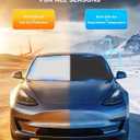 Double Layer Windshield Sunshade- Full Set Front Rear Side Window Sun Shade Cover Sun Visor Window Shade for CampingBaby Privacy Protection (for Tesla, for Model 3 (2017-2025))