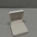 White Round Corner Ring Box PU Leather Engagement Proposal Ring Box Jewelry Ring Gift Box